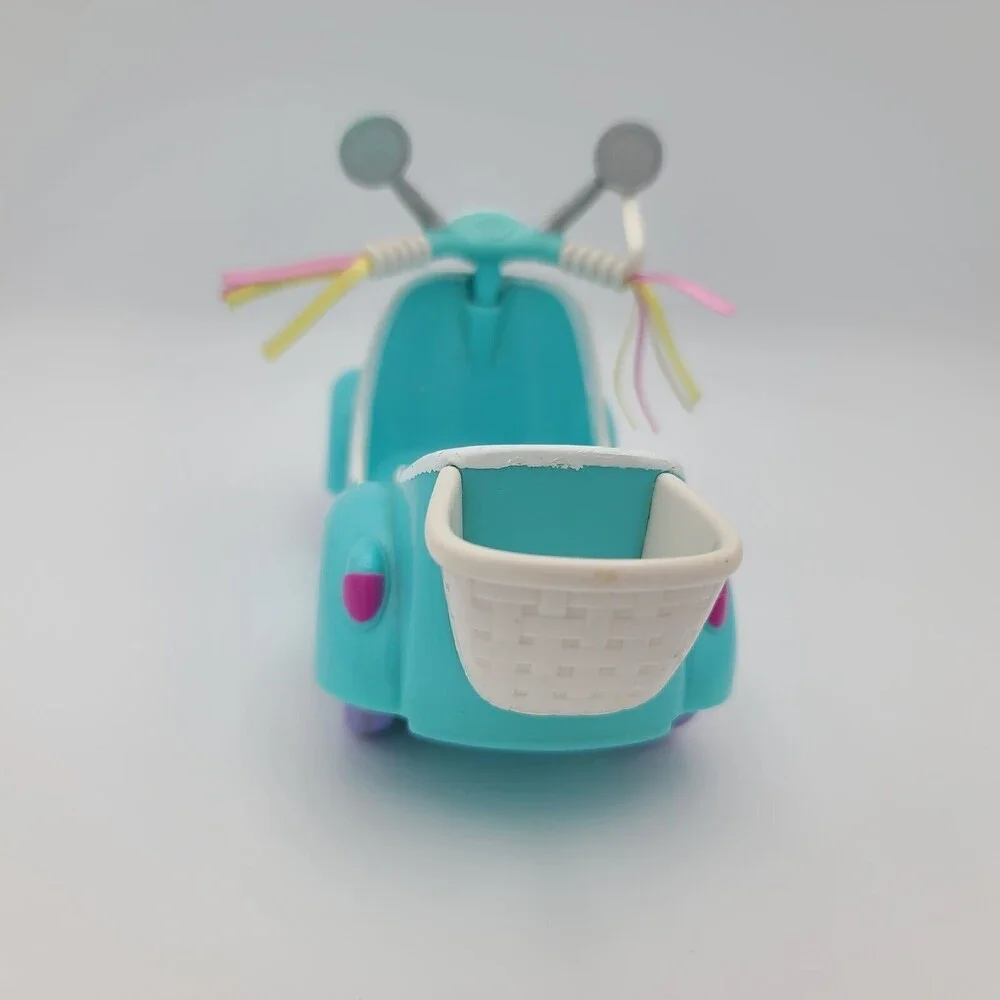 My Little Pony  Scooter Toy 7 Inch Blue Turquoise Ribbons 2004 Hasbro